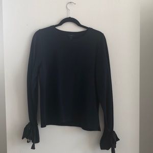 J. Crew Tie-sleeve Sweatshirt